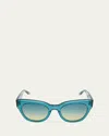 Barton Perreira Lioness Mixed-media Butterfly Sunglasses In Voyage Thunderstruck