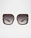 Barton Perreira Margret Square Acetate & Titanium Sunglasses