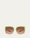 Barton Perreira Margret Square Sunglasses In Splendor