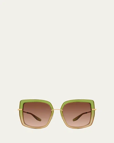 Barton Perreira Margret Square Sunglasses In Splendor