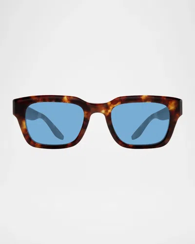 Barton Perreira Men & Apos;s 50mm Rectangular Sunglasses In Blue