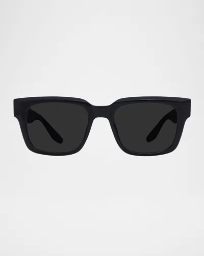 Barton Perreira Men & Apos;s Zander Plastic Square Sunglasses In Black