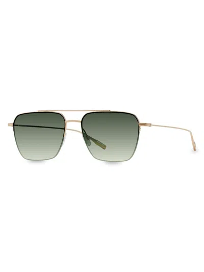 Barton Perreira Men's Armstrong 55mm Aviator Sunglasses In Multi