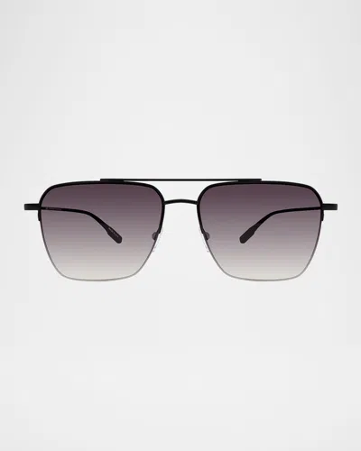 Barton Perreira Men's Armstrong Titanium Aviator Sunglasses In Purple