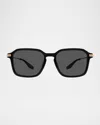 Barton Perreira Men's Delon Acetate And Titanium Rectangle Sunglasses