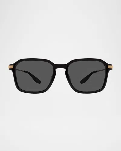 Barton Perreira Men's Delon Acetate And Titanium Rectangle Sunglasses