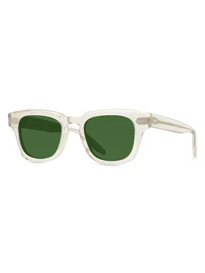 Barton Perreira Men's Frederick 47mm Rectangular Sunglasses In Green