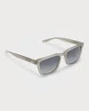 Barton Perreira Men's Hamilton Keyhole Bridge Square Sunglasses