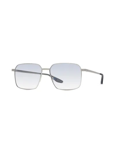 Barton Perreira Men's Hampton 55mm Rectangle Sunglasses In Blue