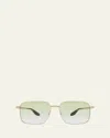 Barton Perreira Men's Hampton Square Titanium Sunglasses In Multi