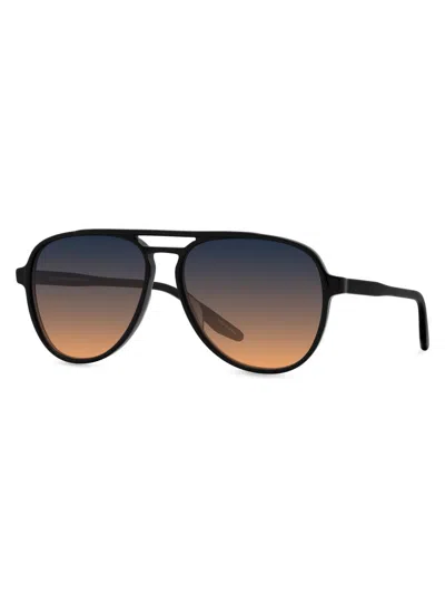Barton Perreira Men's Hartmann 58mm Aviator Sunglasses In Black