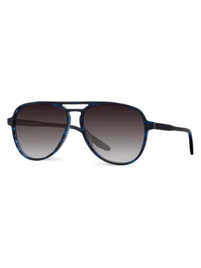 Barton Perreira Men's Hartmann 58mm Aviator Sunglasses In Black