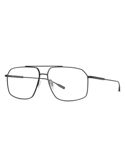 Barton Perreira Men's Renzo 60mm Navigator Eyeglasses In White
