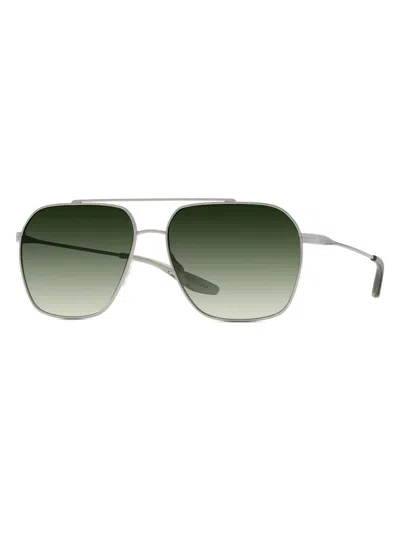 Barton Perreira Men's Rizzo 60mm Titanium Aviator Sunglasses