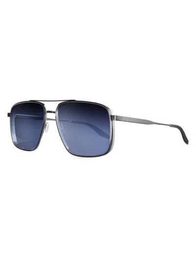 Barton Perreira Men's Scaramanga 58mm Aviator Sunglasses In Blue