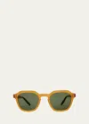 Barton Perreira Men's Tucker Zyl Square Sunglasses In Brown
