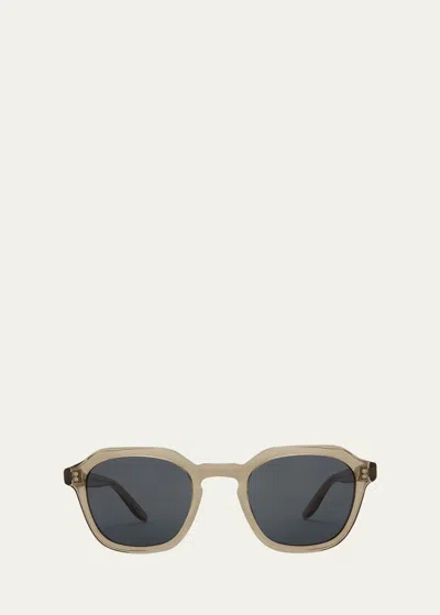 Barton Perreira Men's Tucker Zyl Square Sunglasses In Gray