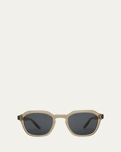 Barton Perreira Men's Winton Acetate Square Sunglasses In Green
