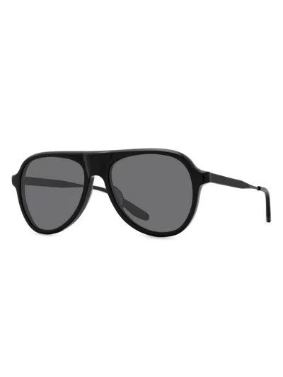 Barton Perreira Men's Vedretta 55mm Aviator Sunglasses In Black