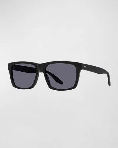 Barton Perreira Men's Walker Zyl Square Sunglasses In Black