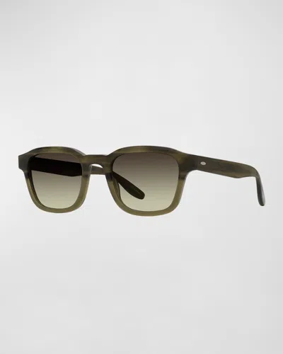 BARTON PERREIRA MEN'S WINTON ACETATE SQUARE SUNGLASSES