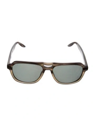 Pre-owned Barton Perreira Modernist Wayfarer Sunglasses In Neutral