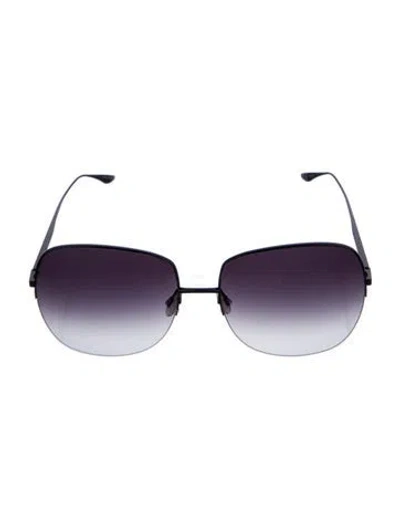 Pre-owned Barton Perreira Oversize Gradient Sunglasses In Black