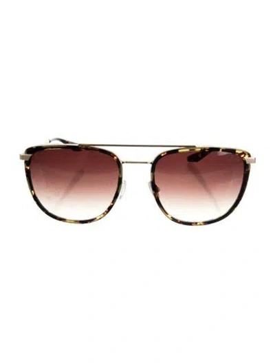 Pre-owned Barton Perreira Oversize Gradient Sunglasses In Brown