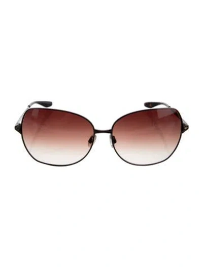 Pre-owned Barton Perreira Oversize Gradient Sunglasses In Brown