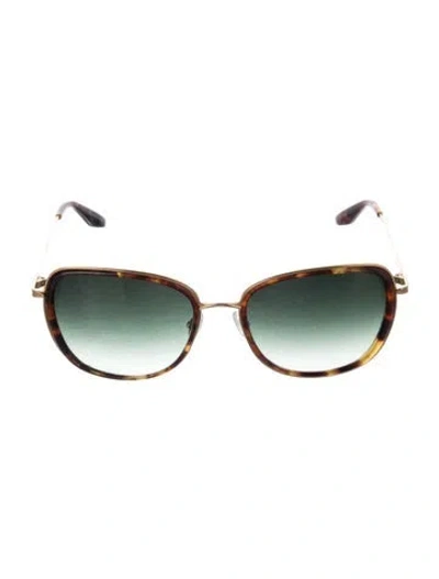 Pre-owned Barton Perreira Oversize Gradient Sunglasses In Brown