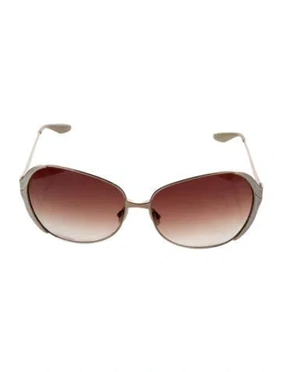 Pre-owned Barton Perreira Oversize Gradient Sunglasses In Gold