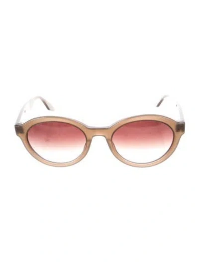 Pre-owned Barton Perreira Oversize Gradient Sunglasses In Neutrals