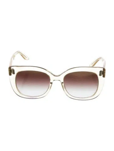 Pre-owned Barton Perreira Oversize Gradient Sunglasses In Neutrals