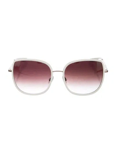 Pre-owned Barton Perreira Oversize Gradient Sunglasses In Neutrals