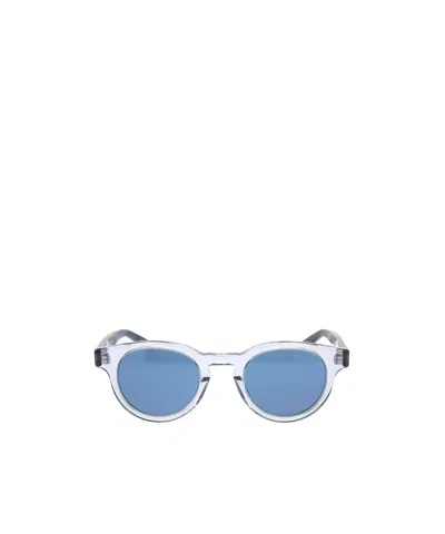Barton Perreira Oxford Oval Frame Sunglasses In Blue
