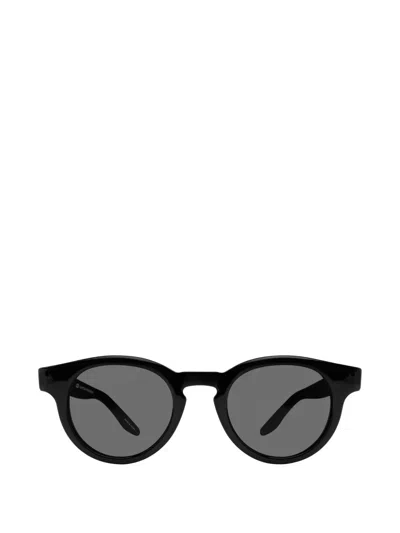 Barton Perreira Oxford Round-frame Sunglasses In Black