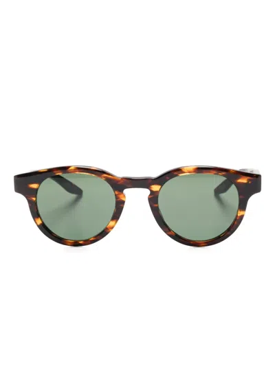 Barton Perreira Oxford Tortoiseshell Round Sunglasses