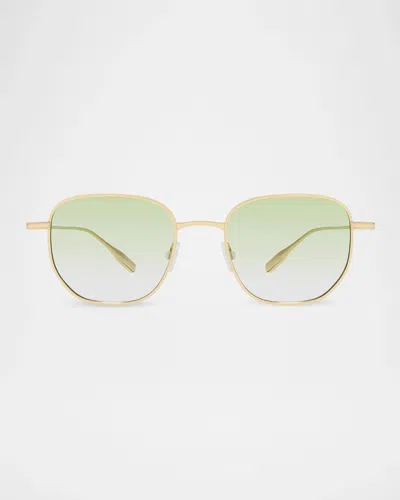 Barton Perreira Revere 50mm Square Sunglasses In Gold / Min
