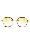 Barton Perreira Rhonda Sunglasses In 金色