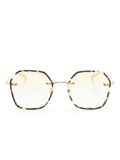 Barton Perreira Rhonda Sunglasses In Gold