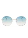 Barton Perreira Rigby Sunglasses In Gold