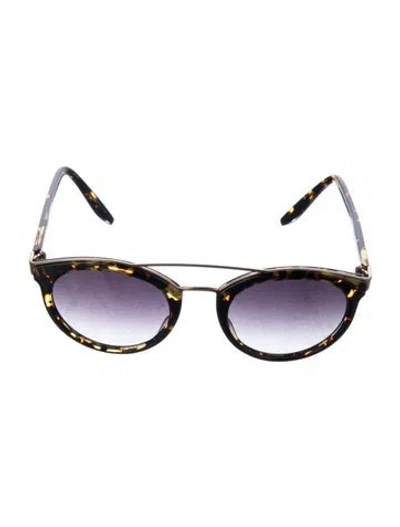 Pre-owned Barton Perreira Round Gradient Sunglasses In Multi
