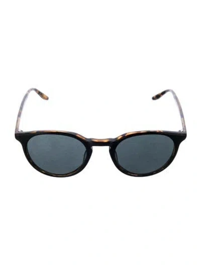 Pre-owned Barton Perreira Round Mirrored Sunglasses In Multi