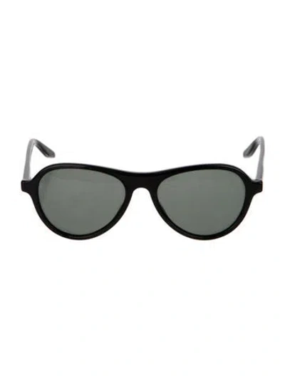 Pre-owned Barton Perreira Round Tinted Sunglasses In Black