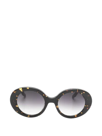 Barton Perreira Round-frame Sunglasses In Brown