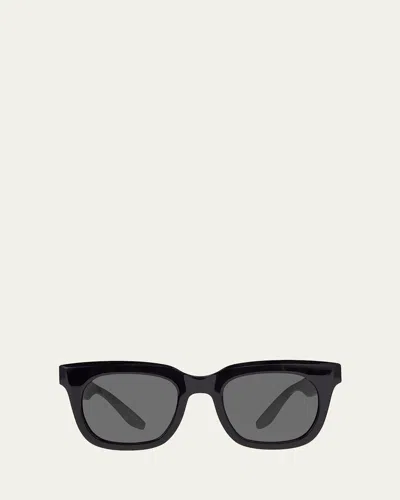 Barton Perreira Samo Acetate Square Sunglasses In Chestnut Smolder