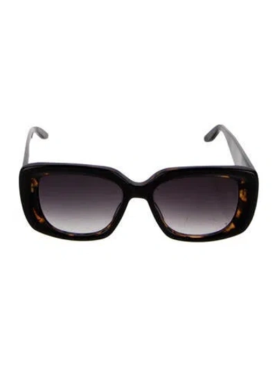 Pre-owned Barton Perreira Square Gradient Sunglasses In Black