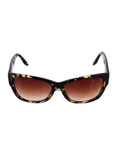 Pre-owned Barton Perreira Square Gradient Sunglasses In Brown