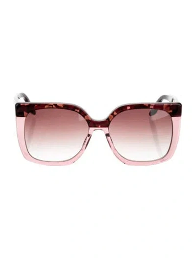 Pre-owned Barton Perreira Square Gradient Sunglasses In Brown