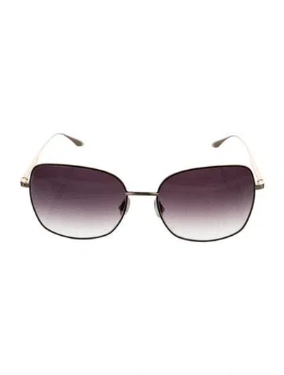 Pre-owned Barton Perreira Square Gradient Sunglasses In Gold